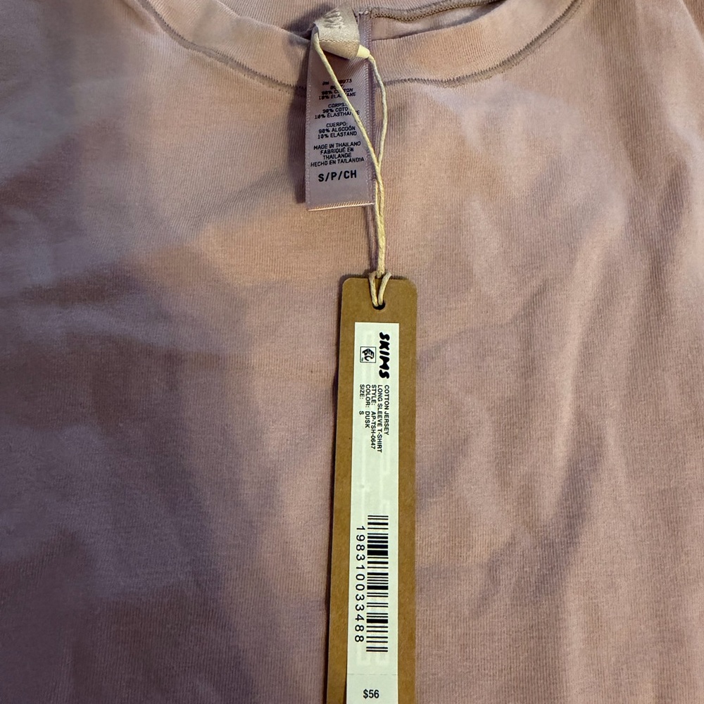 SKIMS Soft Pink Dusk Cotton Jersey - NWT - Picture 3 of 3